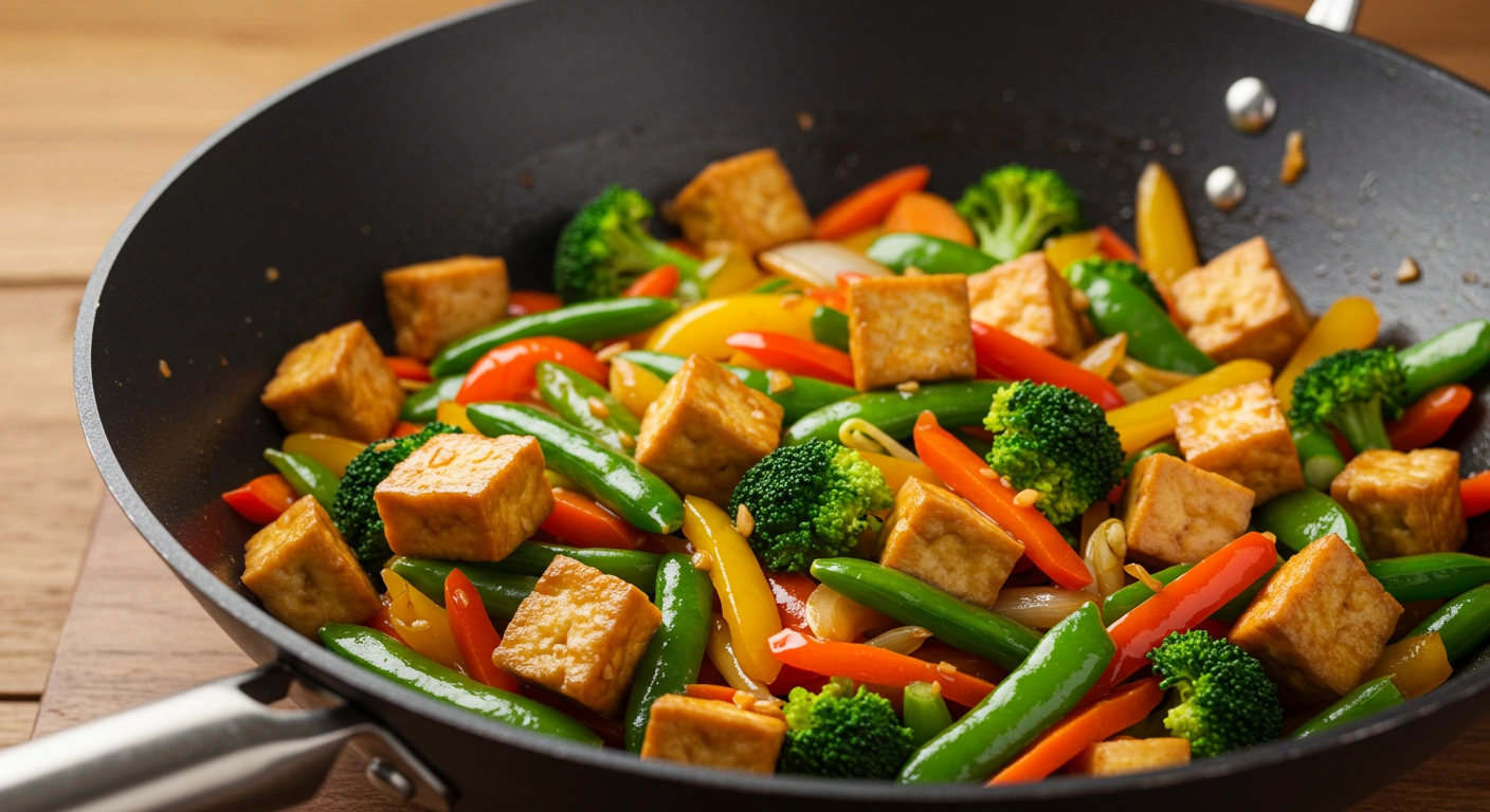 Vegetable Stir-Fry with Tofu - tertiary view